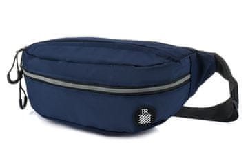 shumee Torbica za okoli pasu, torbica za okoli bokov, prostorna, vodoodporna, s pasom, temno modra