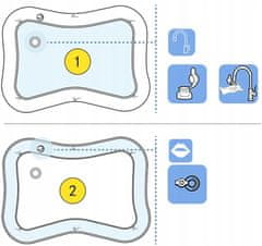 shumee Napihljiva senzorična vodna podloga z ribicami, koordinacija in motorične sposobnosti XXL