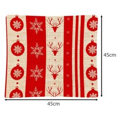 shumee Božična prevleka za vzglavnik Jasiek 4-delni komplet Božič 45x45 rdeča in bež