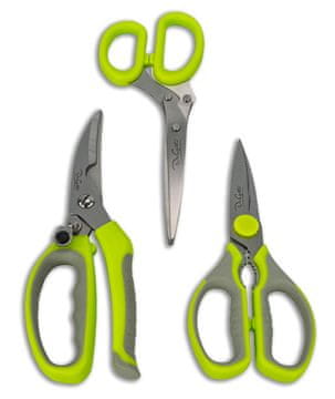 shumee De Gusto komplet kuhinjskih škarij, 3 kosi - za perutnino, za zelišča, univerzalne + orehčar