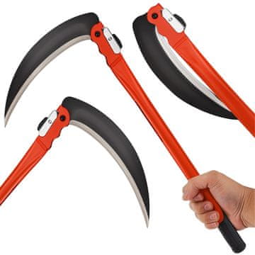 shumee Zložljiva ročna kosa za košnjo trave, plevela, vej in trave