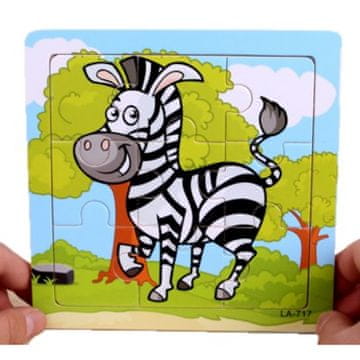 shumee Lesena sestavljanka v okvirju Izobraževalna sestavljanka Zebra