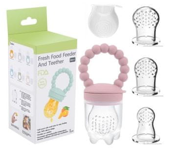 shumee Grizalo za hranjenje, velik komplet Premium roza