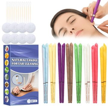 shumee 16x sveče ušesne sveče ušesne sveče za zdravje in sprostitev 16 kosov barvite