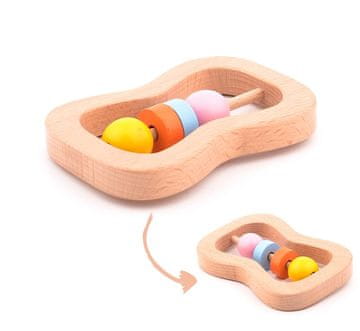 shumee Lesena ropotuljica, prijemalo za dojenčke Montessori