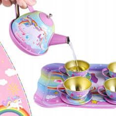 shumee INDUKCIJSKI SET ČAJNI PRT V KOVČKU SKODELICE SAMOROG VRČ