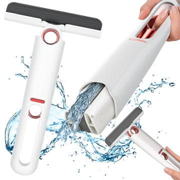 shumee Mini prenosni mop, super vpojna goba, zložljiva z avtomatskim ožemalnikom