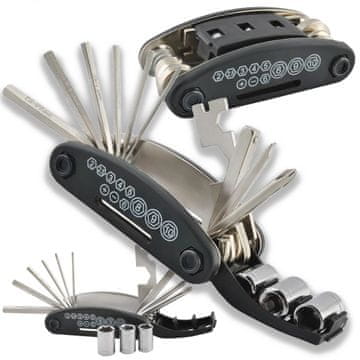 shumee 16-v-1 komplet kolesarskih ključev, večnamensko orodje za kolo, večnamenski ključi