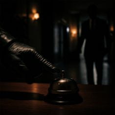 shumee Zvonec za recepcijo hotela, zvonec za barmanov pult za recepcijo, glasen srebrn