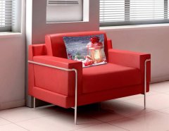 shumee LED prevleka za vzglavnik 40x40 Lampion rdeča