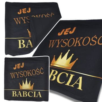 shumee Dekorativna prevleka za vzglavnik, darilo za babičin dan Jasiek 40x40 Babica Njena visokost Babica