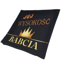 shumee Dekorativna prevleka za vzglavnik, darilo za babičin dan Jasiek 40x40 Babica Njena visokost Babica