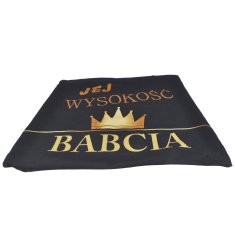 shumee Dekorativna prevleka za vzglavnik, darilo za babičin dan Jasiek 40x40 Babica Njena visokost Babica