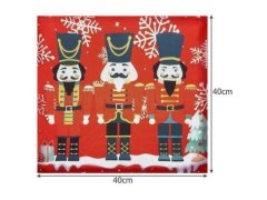 shumee Dekorativna prevleka za vzglavnik 40x40 Božični orehčki