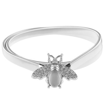 shumee ELASTIČNI TRAK VZMETNA PLOŠČICA SREBRNA INSECT