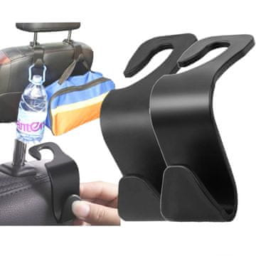 shumee 2x obešalnik za vzglavnik za torbico, držalo za nakupovalno vrečko, kavelj za avto
