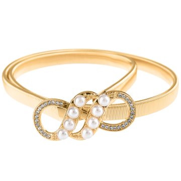 shumee ELASTIČNI TRAK Z MOŠČICO IN VZMETNO PLOŠČICO ZLATO