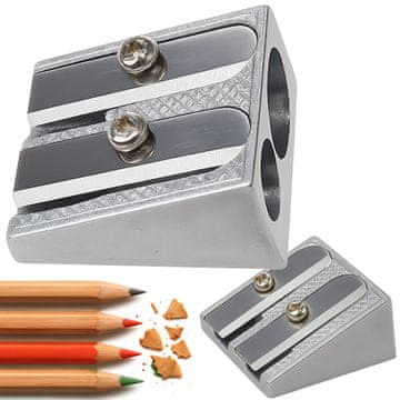 shumee Kovinski brusilnik z dvema reziloma, dvojni, trdni, brusilnik z dvema luknjama