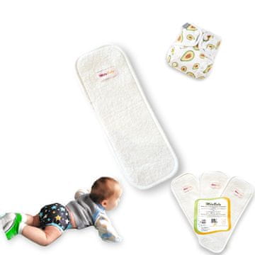 shumee Vpojni vložek za platnene plenice bambus-konoplja 10x28,5 cm