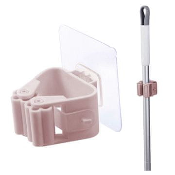 shumee Obešalnik, držalo za krpo, metlo, grablje, orodje, samolepilni organizator, roza