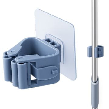 shumee Obešalnik, krpa, metla, grablje, držalo za orodje, samolepilni jekleni organizator, moder