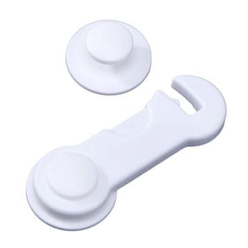 shumee Kratka ključavnica za varnostne predale omare iz bele plastike