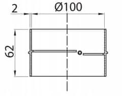 shumee Okrogli priključek za kanal 100 mm VENTS 493