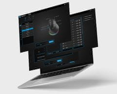 Natec CRAKE 2 PRO vertikalna žična miška, 12800DPI, 6 gumbov, tiha stikala, RGB LED, vijolična