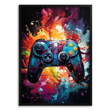 shumee Sodoben uokvirjen plakat Igralna slika X-Box Pad konzola za igralce