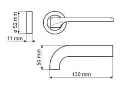 shumee Kljuka DH97, Altiva, Basic Line, okrogla plošča, brušen nikelj