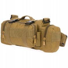 shumee BEŽ VOJAŠKA TORBA ZA PAS Z TRAKOM