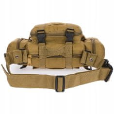 shumee BEŽ VOJAŠKA TORBA ZA PAS Z TRAKOM