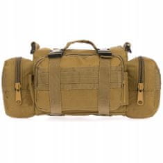 shumee BEŽ VOJAŠKA TORBA ZA PAS Z TRAKOM