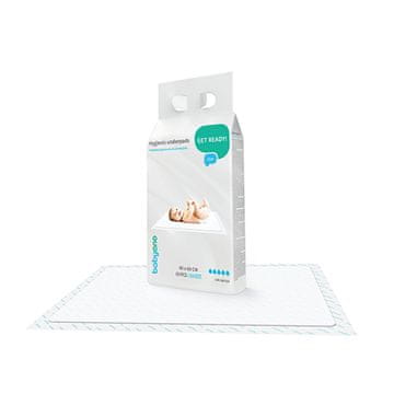 shumee Supervpojna higienska previjalna podloga z lepilnimi trakovi 40 x 60 cm, 10 kosov