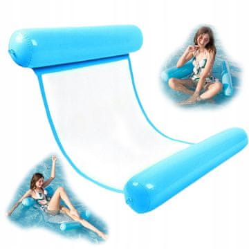 shumee VODNA VISECKA MREŽA Z NAPIHLJIVO MREŽO, UDOBNA ZA SONČENJE, ZELENO-TURKIZNA