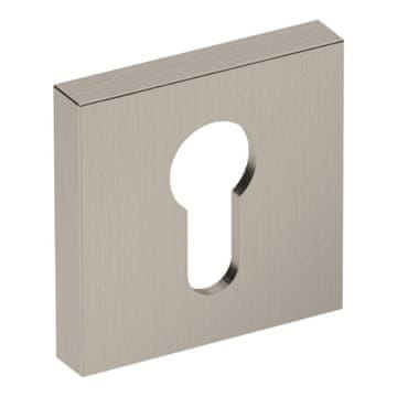 shumee Spodnja plošča PLT26J-Y, Premium Line, brušen nikelj, kvadratna