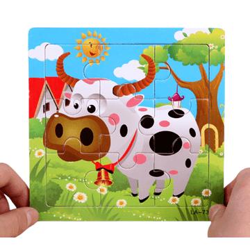 shumee Lesena sestavljanka v okvirju Izobraževalna sestavljanka Bik