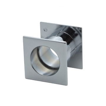 shumee TW01 prezračevalni tulec, kvadraten, sijajni krom