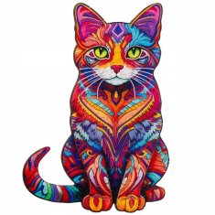 shumee Lesena sestavljanka Barviti bloki sestavljanke za otroke in odrasle Mačka