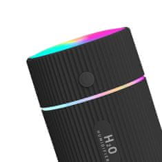 shumee Vlažilec zraka, difuzor arome, aromaterapija, nočna lučka, inhalacija, črna