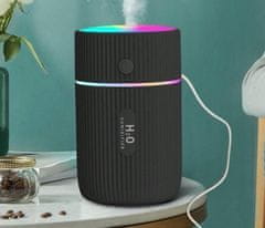 shumee Vlažilec zraka, difuzor arome, aromaterapija, nočna lučka, inhalacija, črna