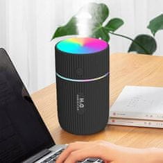 shumee Vlažilec zraka, difuzor arome, aromaterapija, nočna lučka, inhalacija, črna