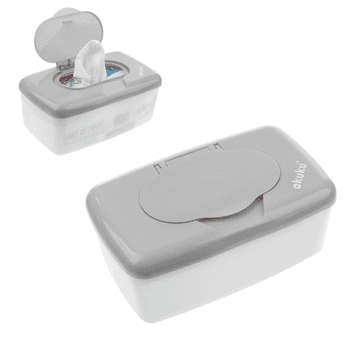 shumee Škatla vlažnih robčkov z etuijem, sivo-bela