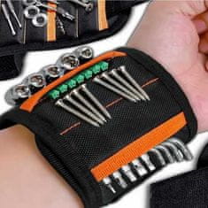 shumee Magnetna zapestnica za tesarske vijake, močna, orodje, oranžna