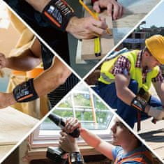 shumee Magnetna zapestnica za tesarske vijake, močna, orodje, oranžna