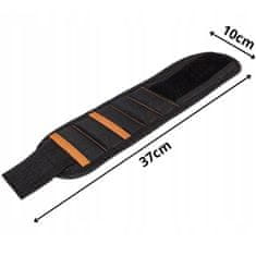 shumee Magnetna zapestnica za tesarske vijake, močna, orodje, oranžna