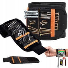 shumee Magnetna zapestnica za tesarske vijake, močna, orodje, oranžna