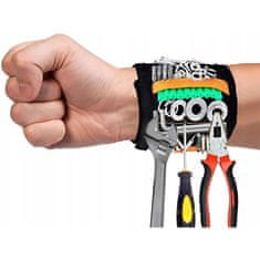 shumee Magnetna zapestnica za tesarske vijake, močna, orodje, oranžna