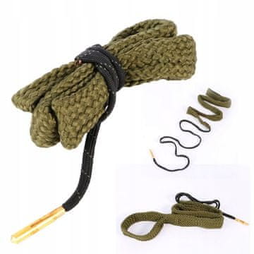 shumee Čistilna palica za čiščenje orožja, vrvica s krtačko 9 mm