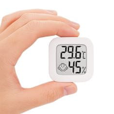 shumee Digitalni sobni termometer, elektronski higrometer, merjenje vlažnosti, bel smešek